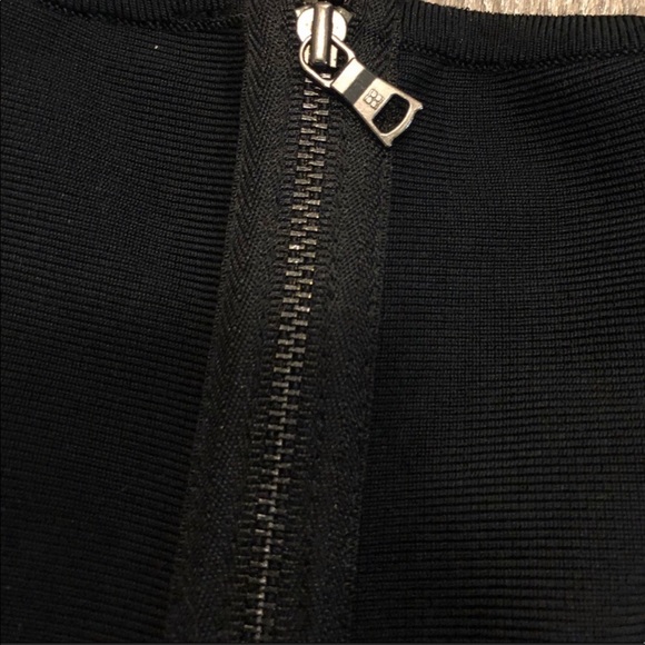 BCBGMAXAZRIA Kaylen Embellished Cutout-Back Dress. - Picture 7 of 9